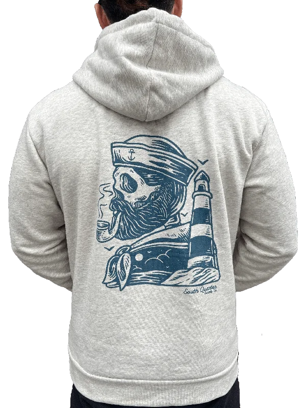 South Quarter Old Sailor Hooded Sweatshirt Hoodie with Back Slit Movement Comfort