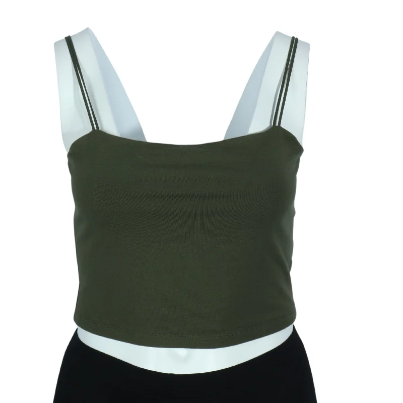 ARIZONA - Sleeveless Crop Top Silk Blend Satin Velvet