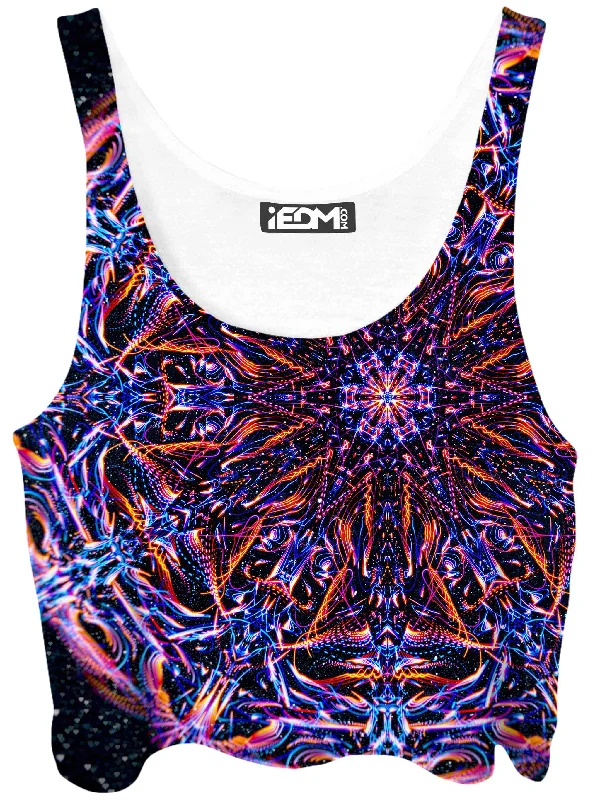 Stargate Prism Crop Top Wool Fabric Cashmere Fabric Tweed Fabric