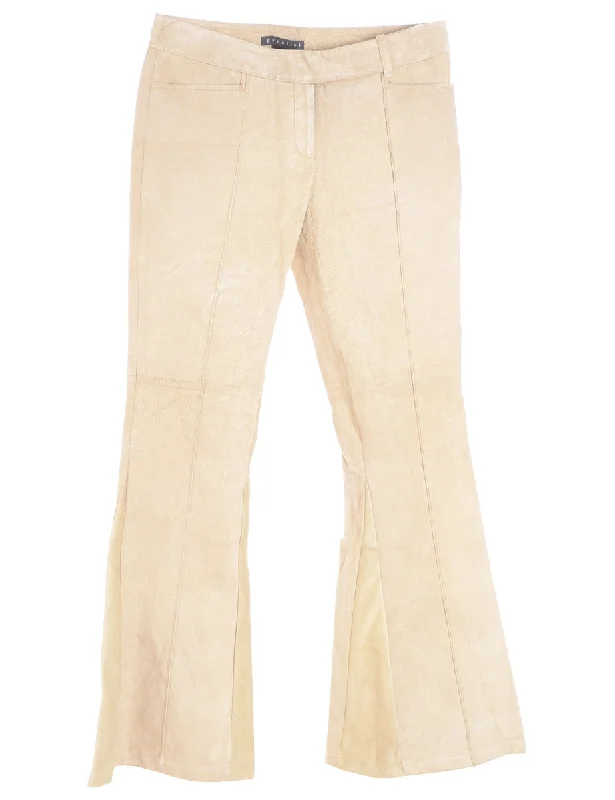 Label Suede Cali Bootcut Trousers Trousers Harem Relaxed Fit
