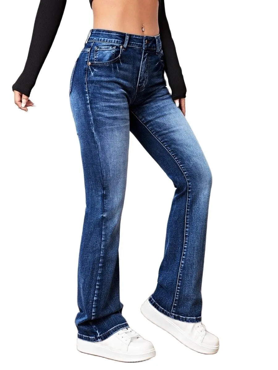 2023 Fall Trousers High Waist Boot Cut Jeans For Women Fashion Stretch Denim Pants Casual Female Clothing S-2XL Drop Shipping Trousers Top Rated 2023 Fall Trousers High Waist Boot Cut Jeans For Women Fashion Stretch Denim Pants Casual Female Clothing S-2XL Drop Shipping Trousers Top Rated