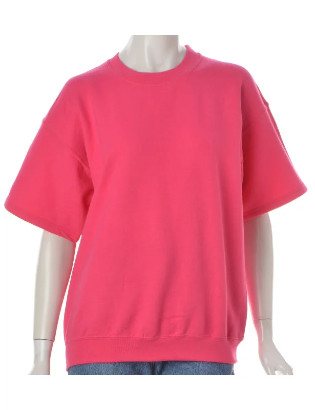 Label Teagan Cropped Sleeve Sweatshirt Hoodie with Hem Frayed Vintage Worn