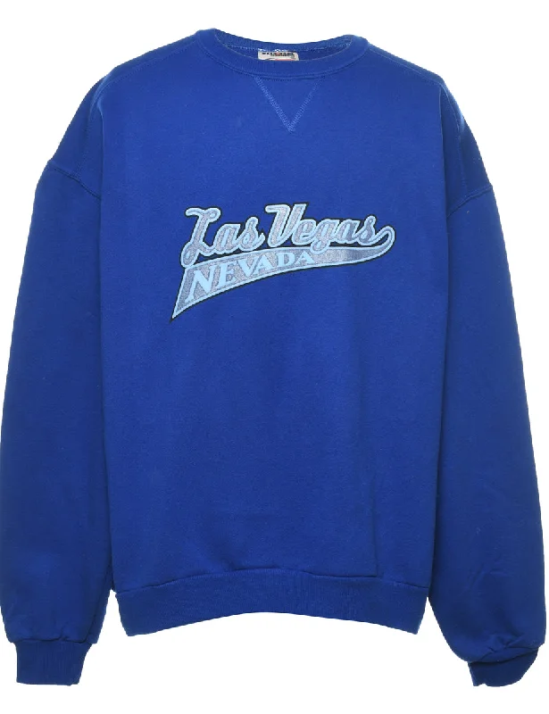 Las Vegas Nevada Printed Sweatshirt - XL Hoodie with Ribbed Hem Stretchable Secure