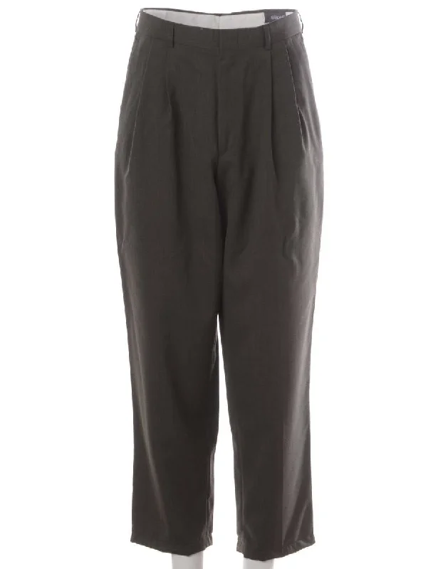 Label Cropped Lewis Smart Trousers Trousers Evening Elegant