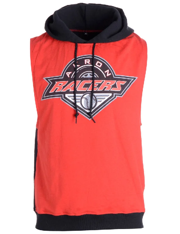 Label Sleeveless Tyler Hooded Sweatshirt Hoodie with High-Low Hem Asymmetrical Trendy