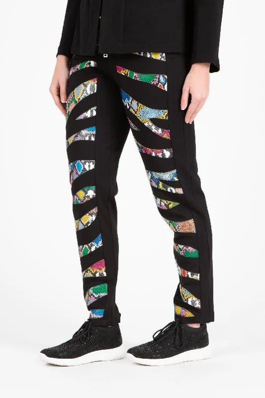Rainbow Animal Scuba Legging Fashionable Ribbed Knit Leggings