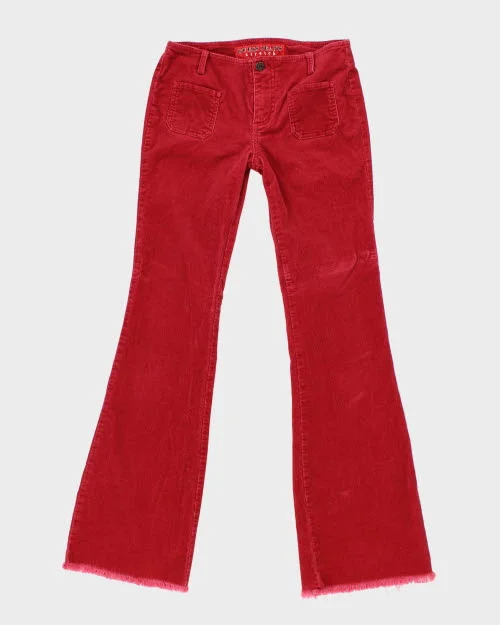 Vintage 90s Guess Corduroy Flare Trousers - W28 L32 Trousers fashionable chic