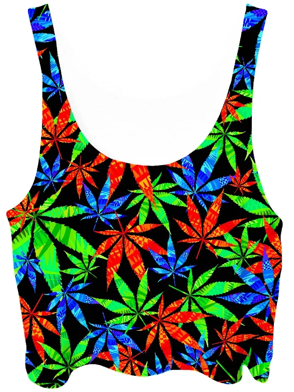 Weed Crop Top Fleece Fabric Down Fabric Feather Fabric