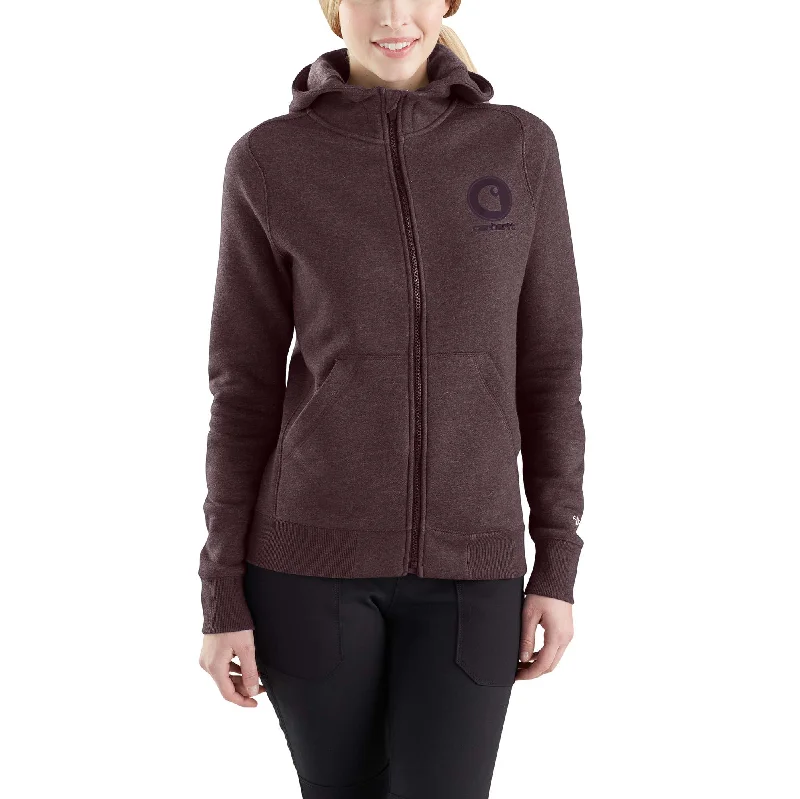 Carhartt Force® Delmont Graphic Zip-Front Hooded Sweatshirt Hoodie with Oversized Fit Loose Comfortable Carhartt Force® Delmont Graphic Zip-Front Hooded Sweatshirt Hoodie with Oversized Fit Loose Comfortable