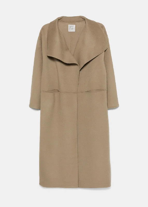 Truffle Signature Wool Cashmere Coat Kimono Robe Cloak