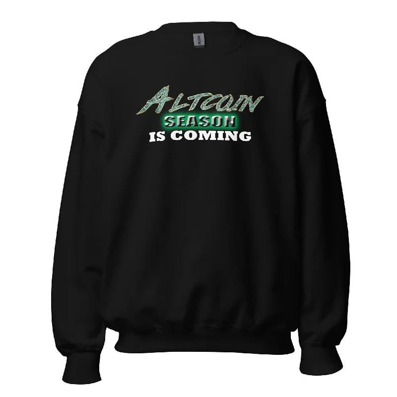 Altcoin Season Is Coming Crypto Bull Run Sweatshirt Long Sleeve Pullover Crew Neck Wool Altcoin Season Is Coming Crypto Bull Run Sweatshirt Long Sleeve Pullover Crew Neck Wool