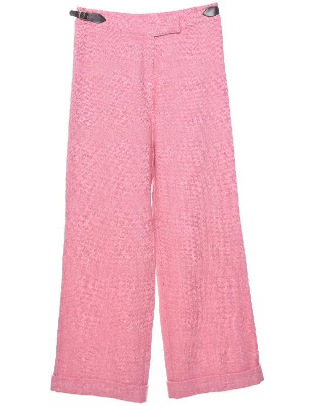 Herringbone Tweed Trousers - W30 L32 Trousers chic fashionable