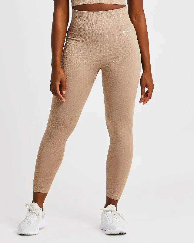 Luxe Seamless Leggings - Mocha Fashionable Quick-Dry Leggings