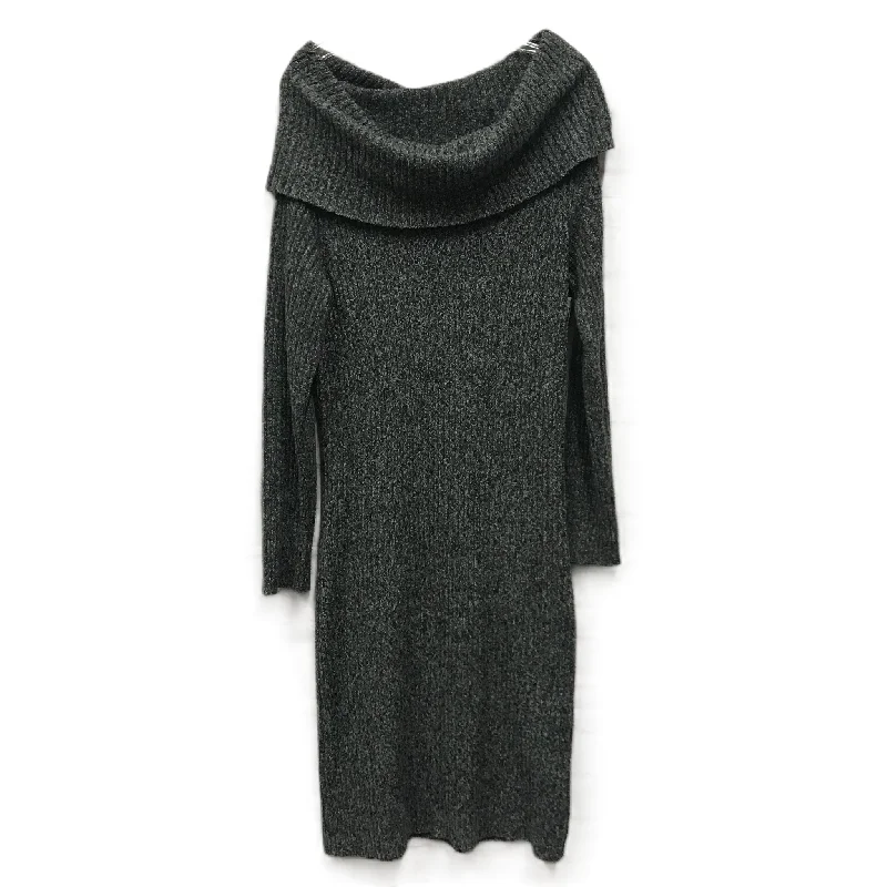 Black Dress Casual Midi By Rachel Zoe, Size: L Elegant Faux Wrap Midi Dress