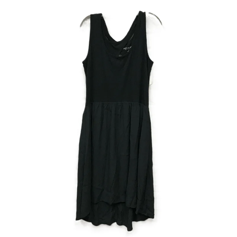 Black Dress Casual Midi By Soft Surroundings, Size: M Elegant Pleated Sleeve Midi Dress