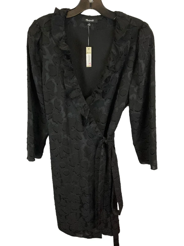 Black Dress Casual Midi Madewell, Size M Comfortable Floral Print Midi Dress