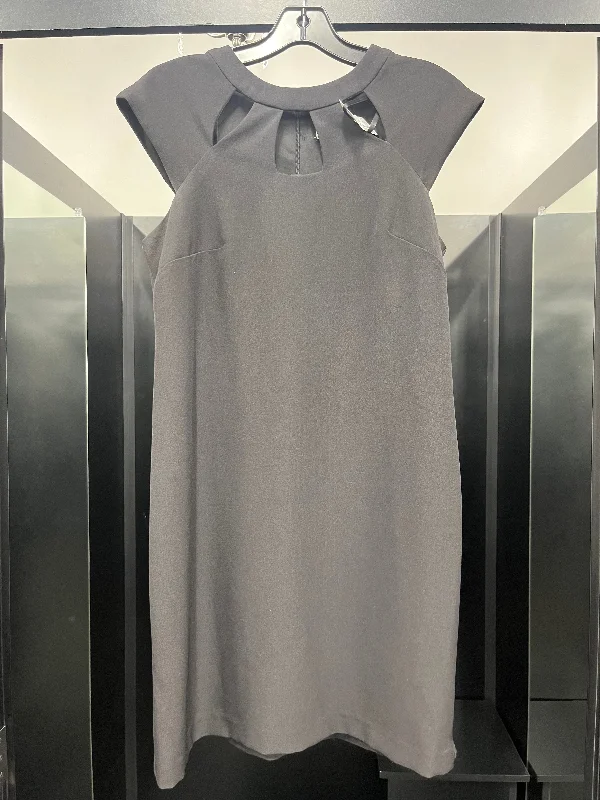 Black Dress Casual Midi Sandra Darren, Size S Cozy Midi Dress with Pockets