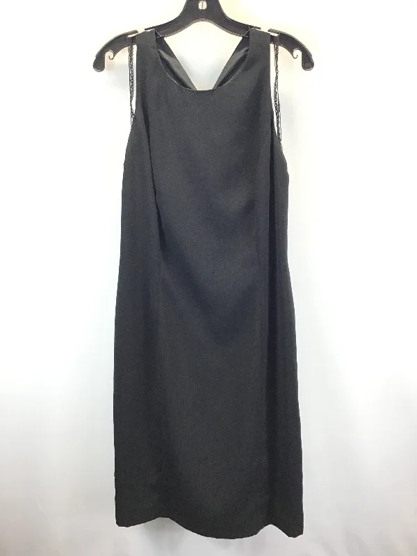 Black Dress Casual Midi Virgo, Size 14 Fashionable Fitted Midi Dress