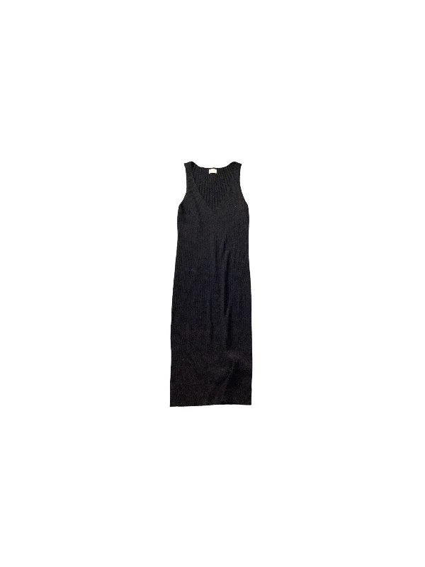 Black Dress Casual Midi Wilfred, Size L Fashionable Off-Shoulder Dress Midi