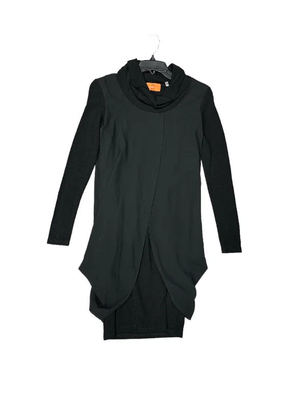 Black Dress Party Midi Cmb, Size 4 Fashionable Sheer Sleeve Midi Dress