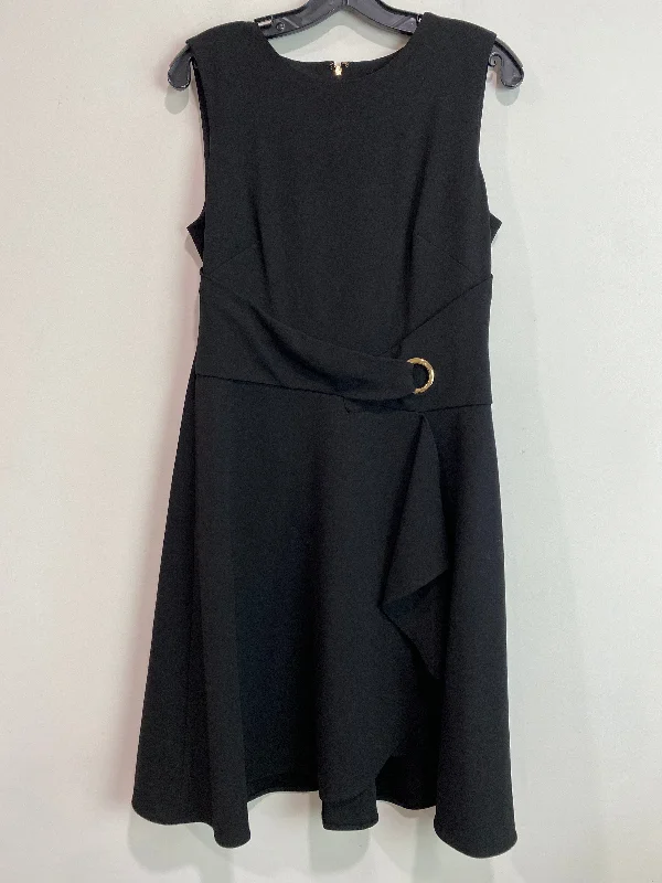 Black Dress Party Midi Dkny, Size M Fashionable Casual Midi Dress