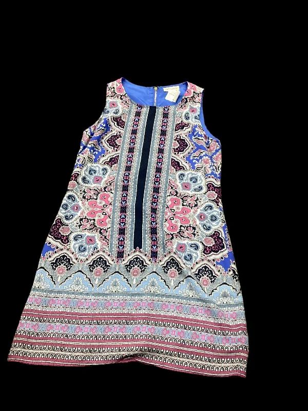 Blue Dress Casual Midi Artisan Ny, Size 2 Cozy Wide Strap Midi Dress
