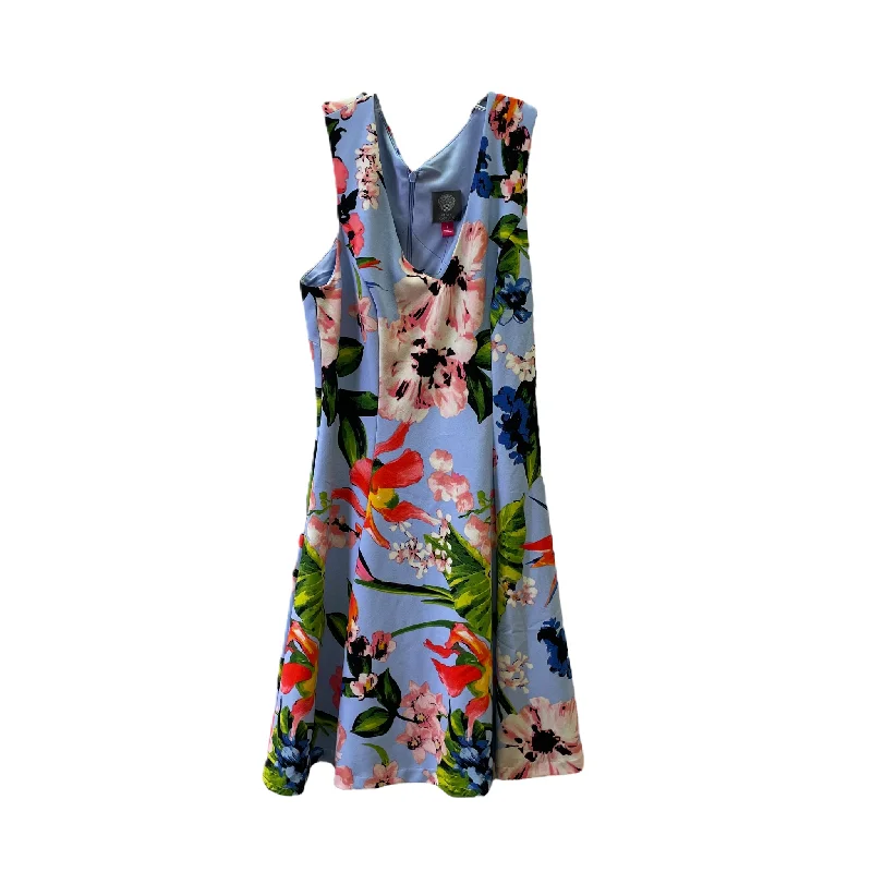 Blue Dress Casual Midi By Vince Camuto, Size: 4 Comfortable Ribbed Midi Dress