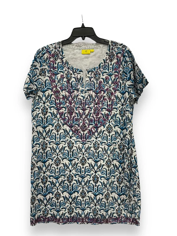 Blue Dress Casual Midi Cma, Size L Elegant Pleated Detail Midi Dress