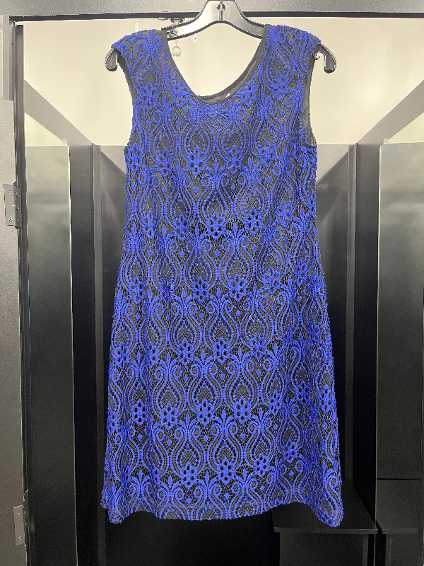 Blue Dress Party Midi Connected Apparel, Size M Stylish Button-Down Midi Dress