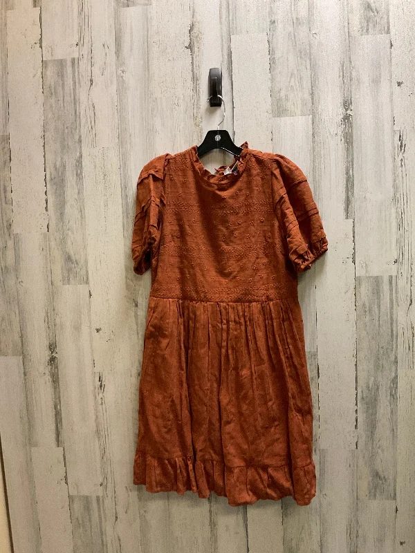 Dress Casual Midi By Universal Thread  Size: S Trendy Off-Shoulder Ruffle Midi Dress