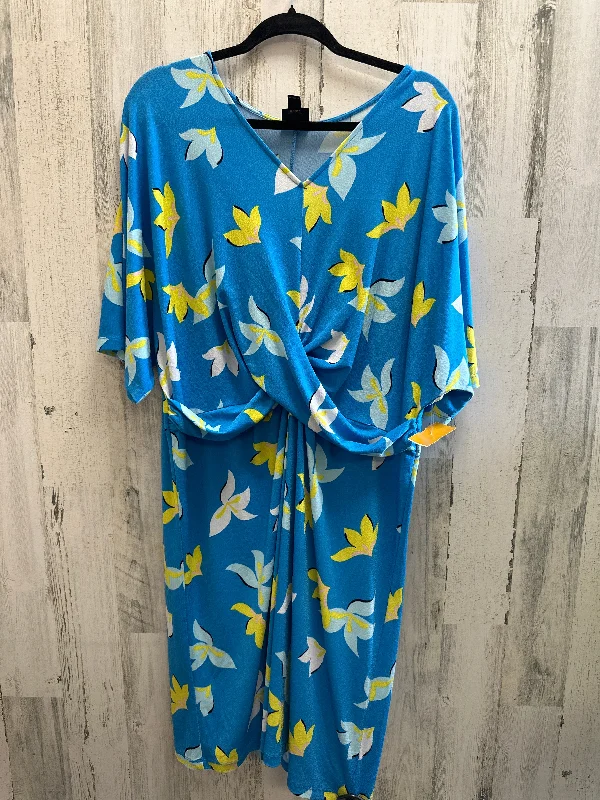 Dress Casual Midi By Worthington  Size: Xxl Comfortable Wrap Midi Dress