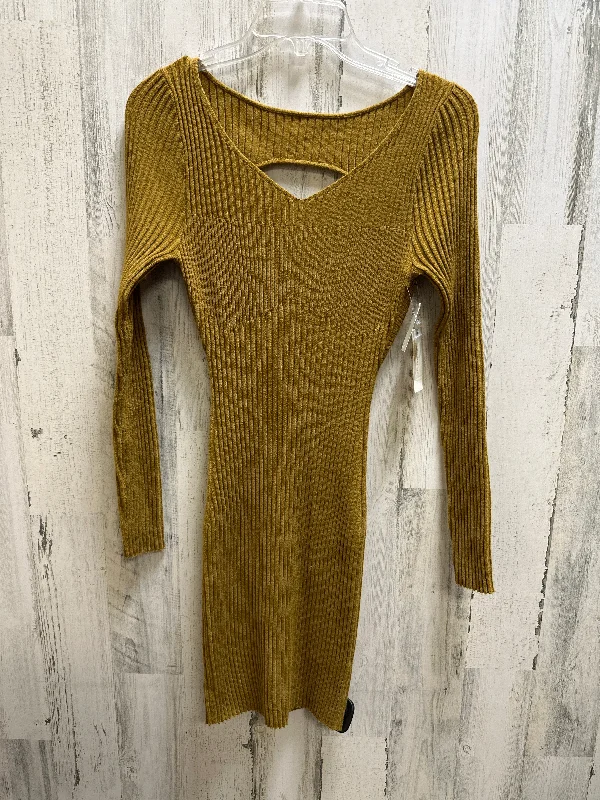 Green Dress Casual Midi Anthropologie, Size S Fashionable One-Shoulder Midi Dress