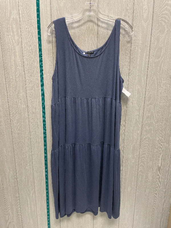 Grey Dress Casual Midi Eileen Fisher, Size Xl Trendy Off-Shoulder Ruffle Midi Dress