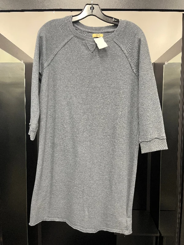 Grey Dress Casual Midi True Craft, Size S Chic Off-Shoulder Midi Dress