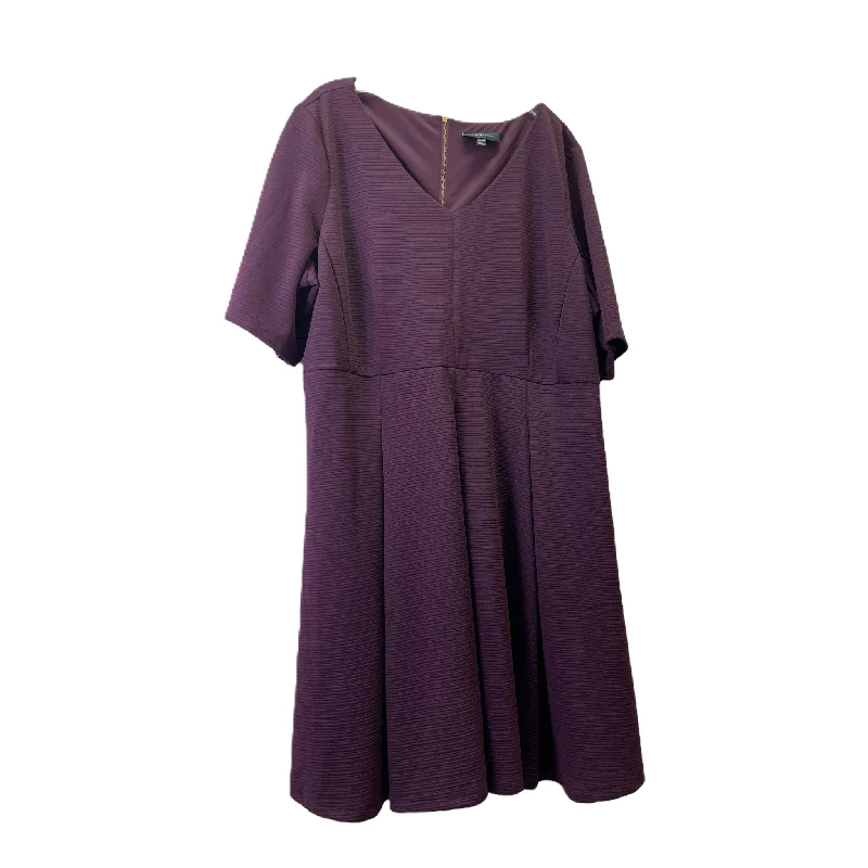 Maroon Dress Casual Midi By Lane Bryant, Size: 26 Comfortable Denim Midi Dress