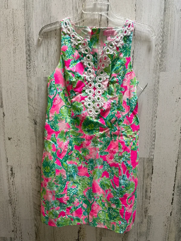 Multi-colored Dress Casual Midi Lilly Pulitzer, Size 2 Fashionable Shift Midi Dress