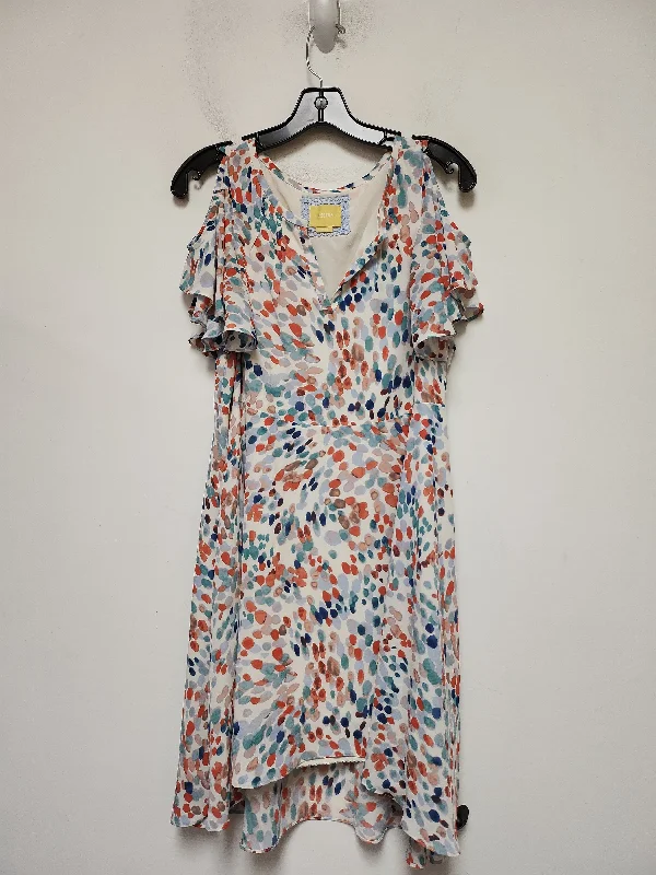 Multi-colored Dress Casual Midi Maeve, Size Xs Stylish Halter Neck Midi Dress