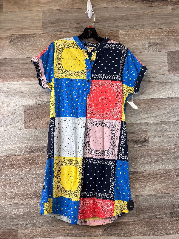 Multi-colored Dress Casual Midi Style And Company, Size S Comfortable Draped Midi Dress Multi-colored Dress Casual Midi Style And Company, Size S Comfortable Draped Midi Dress