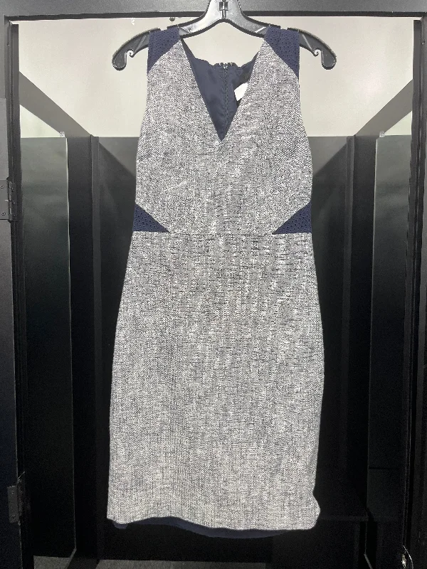Navy Cream Dress Casual Midi J Crew, Size S Fashionable Casual Midi Dress