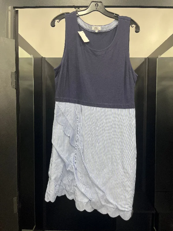 Navy Dress Casual Midi Crown And Ivy, Size M Classic Black Midi Dress