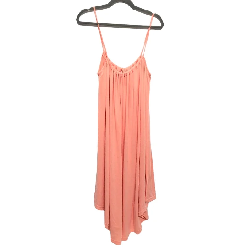Orange Dress Casual Midi Shein, Size 2 Trendy Flared Sleeve Midi Dress