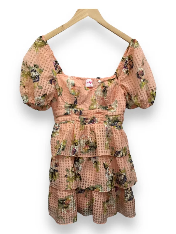 Pink Dress Casual Midi Buddy Love, Size S Elegant Satin Button Midi Dress