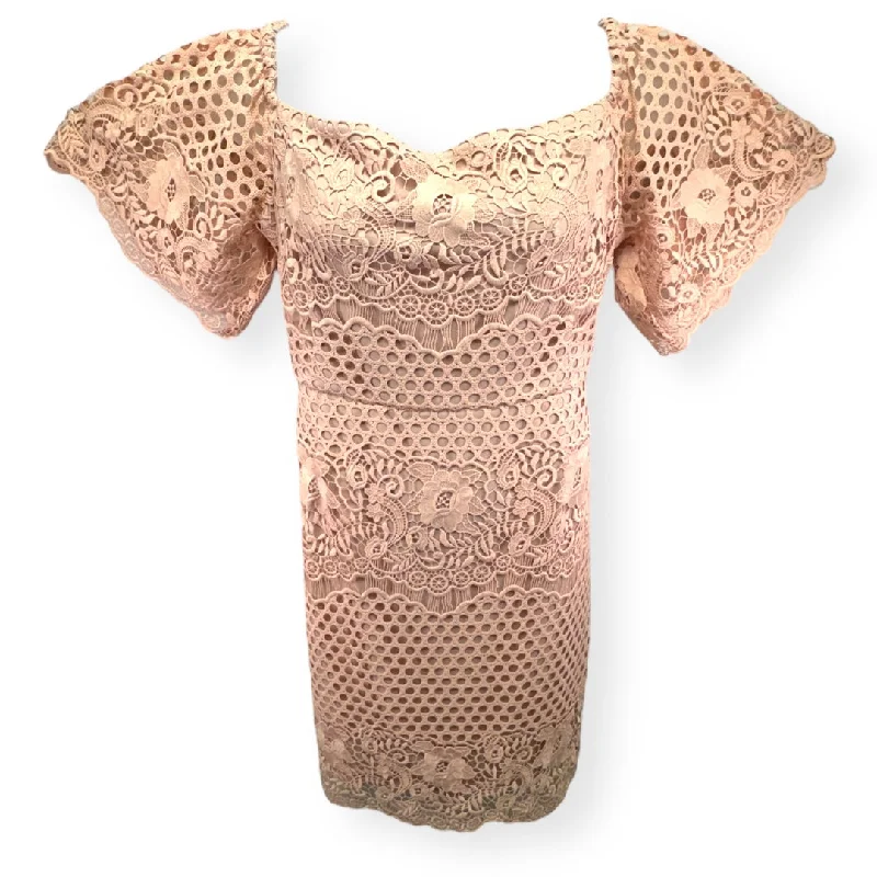 Pink Dress Casual Midi Joseph Ribkoff, Size 22 Stylish Silk Midi Dress