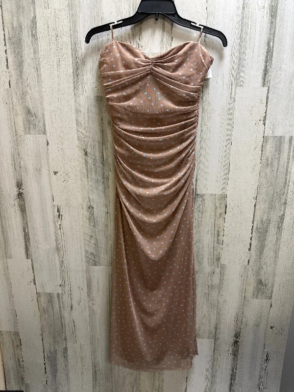 Polkadot Pattern Dress Casual Midi Zara, Size M Elegant Maxi-Midi Hybrid Dress