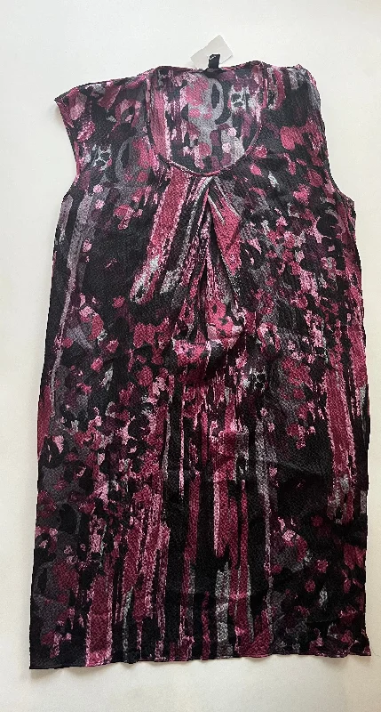 Purple Dress Casual Midi Ann Taylor O, Size M Elegant Maxi-Midi Hybrid Dress