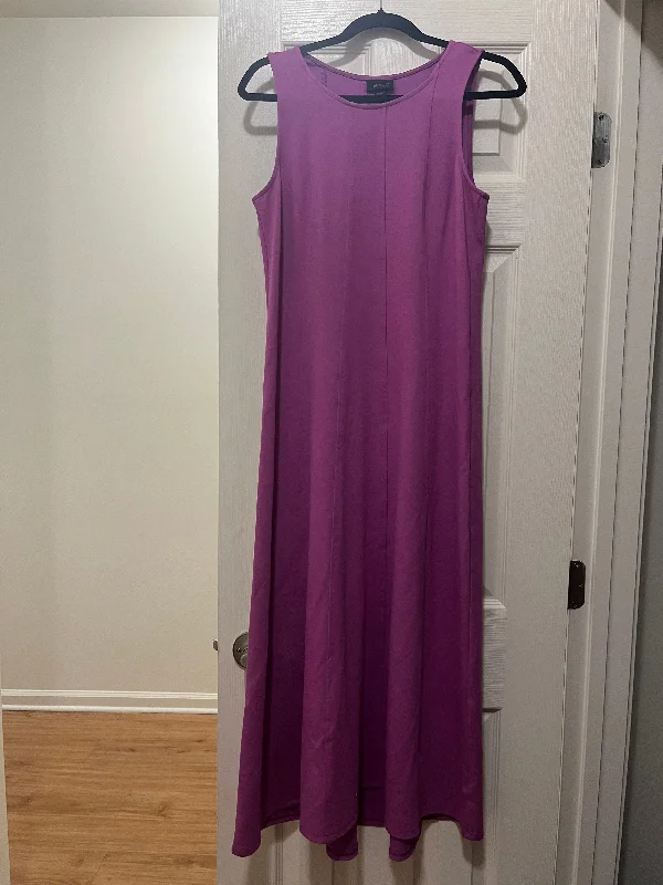 Purple Dress Casual Midi J Jill NWT, Size Xs Elegant Pleated Detail Midi Dress
