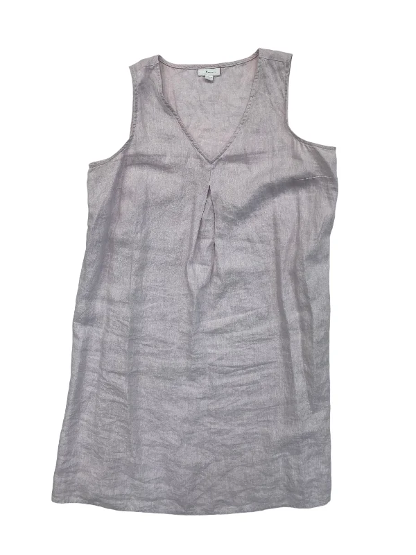 Purple Dress Casual Midi J. Jill, Size M Stylish Off-Shoulder Ruffle Dress