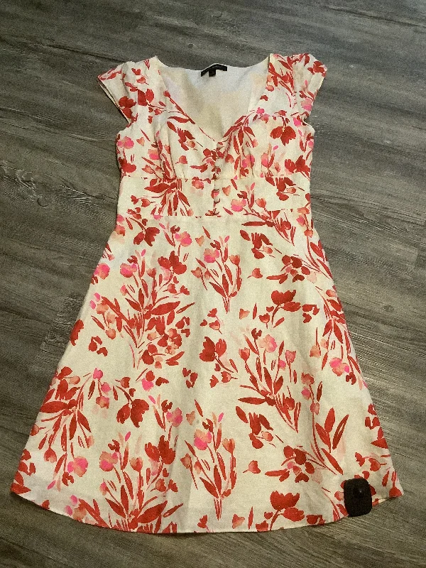 Red Dress Casual Midi Banana Republic, Size 0 Trendy Knit Midi Dress