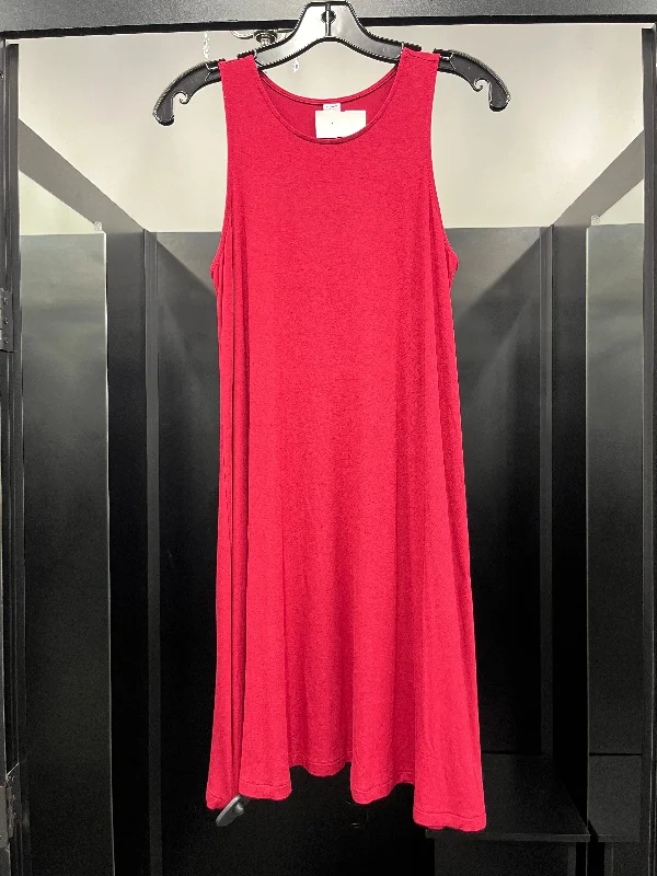 Red Dress Casual Midi Old Navy, Size S Fashionable Plaid Midi Dress