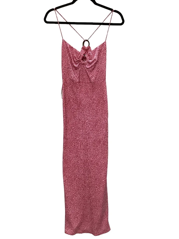 Red Dress Casual Midi Zara, Size M Elegant Maxi-Midi Hybrid Dress